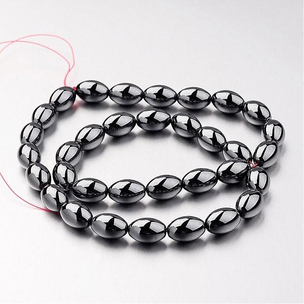 

PandaHall Non-magnetic Synthetic Hematite Bead Strands, Barrel, Original Color, 12x8mm, Hole: 1mm, about 33pcs/strand, 15.7 inch...