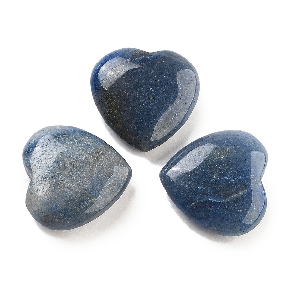 

PandaHall Heart Natural Blue Aventurine Worry Stone, Anxiety Healing Thumb Stone, 19.5~20.5x20~20.5x5.8~6.8mm Blue Aventurine Heart