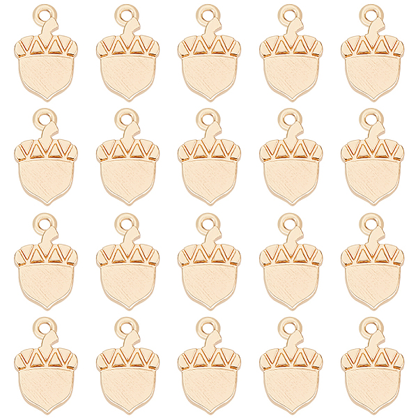 

PandaHall BENECREAT 20pcs Real 18K Gold Plated Pine Cone Charms Brass Pendant Charms Flat Round Jewelry Findings for Bracelets Necklace...