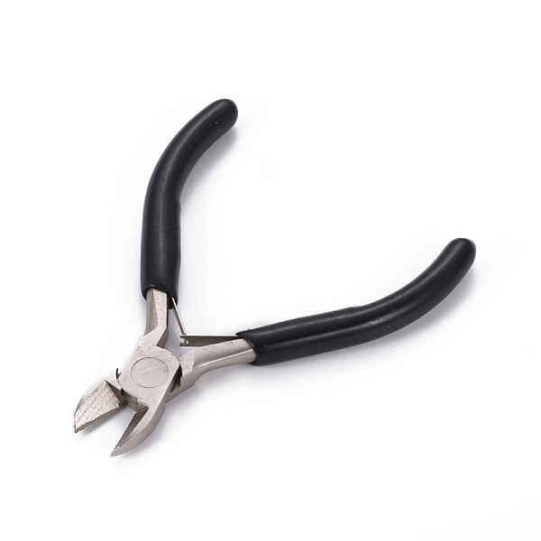 

PandaHall Carbon Steel Jewelry Pliers, Side Cutting Pliers, Side Cutter, Ferronickel, with Plastic Handle, Black, 10.5x8.2x0.9cm Carbon...