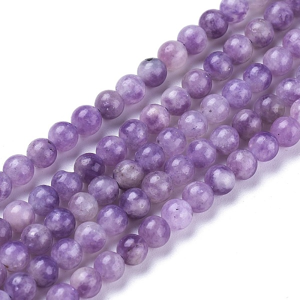 

PandaHall Natural Lepidolite/Purple Mica Stone Beads Strands, Round, 6.5mm, Hole: 1mm, about 60pcs/Strand, 15.28 inch(38.8cm) Lepidolite...