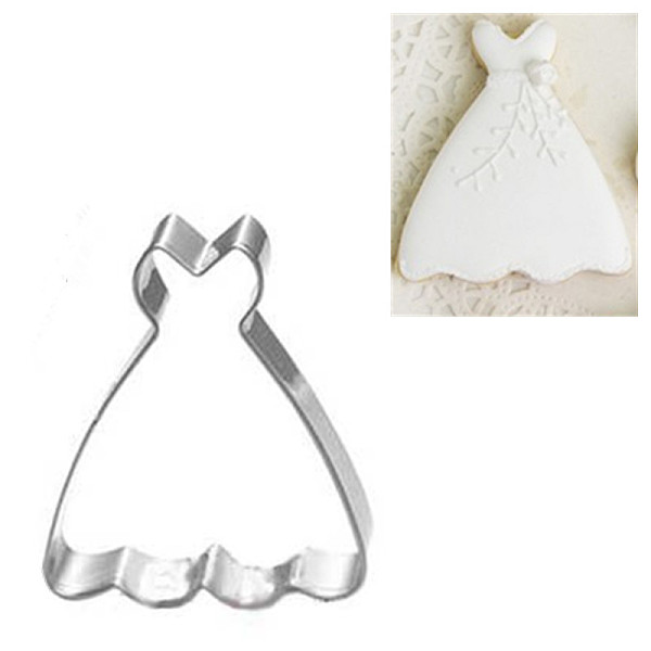 

PandaHall 304 Stainless Steel Cookie Cutters, Cookies Moulds, DIY Biscuit Baking Tool, Dress, Stainless Steel Color, 73x65mm 304 Stainless...