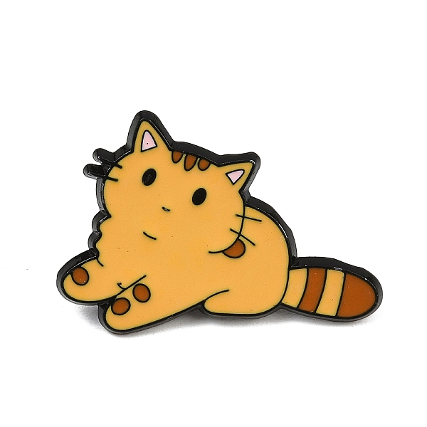 猫エナメルピン