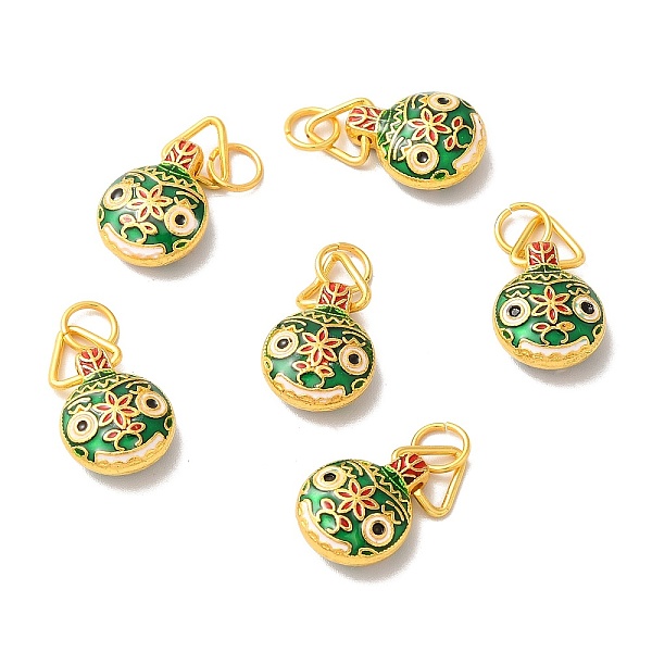 

PandaHall Zinc Alloy Enamel Pendants, with Jump Ring, Golden, Gold Swallowing Beast Charm, Green, 27mm, Pendant: 15x11.5x5.5mm Alloy+Enamel...