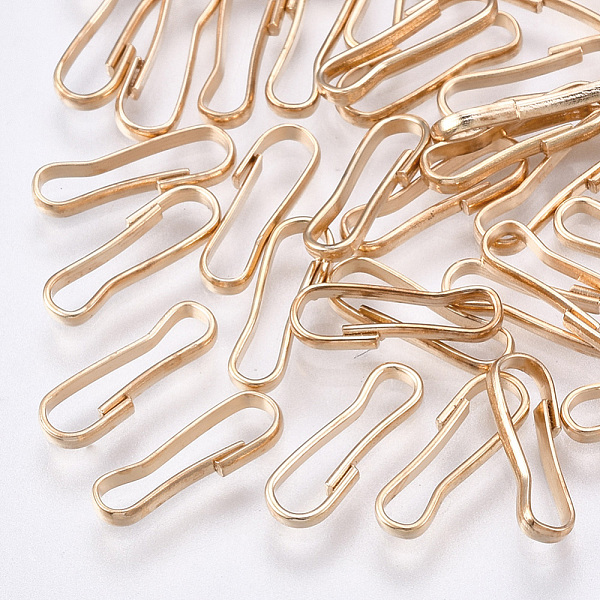 

PandaHall Iron Keychain Clasp Findings, Snap Clasps, Nickel Free, Light Gold, 11x3.5x1mm Iron