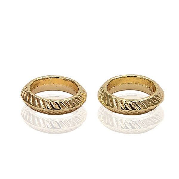 

PandaHall Alloy Beads, Ring, Golden, Cadmium Free, Lead Free and Nickel Free, 13x3mm, Hole: 9mm Alloy Ring