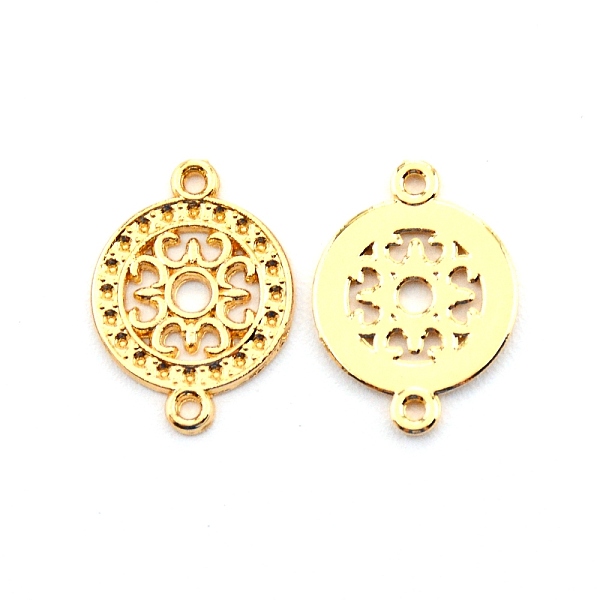 

PandaHall Baroque Style Zinc Alloy Connector Charms, Cadmium Free & Lead Free, Flat Round, Light Gold, 19x14x1mm, Hole: 1.2mm Alloy Flat...