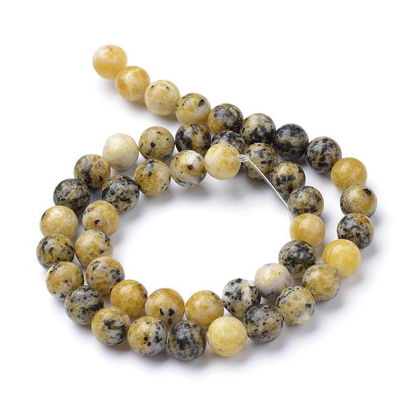 

PandaHall Natural Yellow Turquoise(Jasper) Beads Strands, Round, 8~9mm, Hole: 1mm, about 45~47pcs/strand, 14.9~15.1 inch Yellow Turquoise...