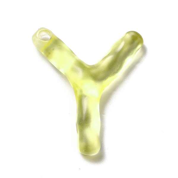 

PandaHall Transparent Resin Alphabet Pendants, Letter Charms, Letter.Y, 41~45x33~52.5x8mm, Hole: 3.5mm Resin Letter Y