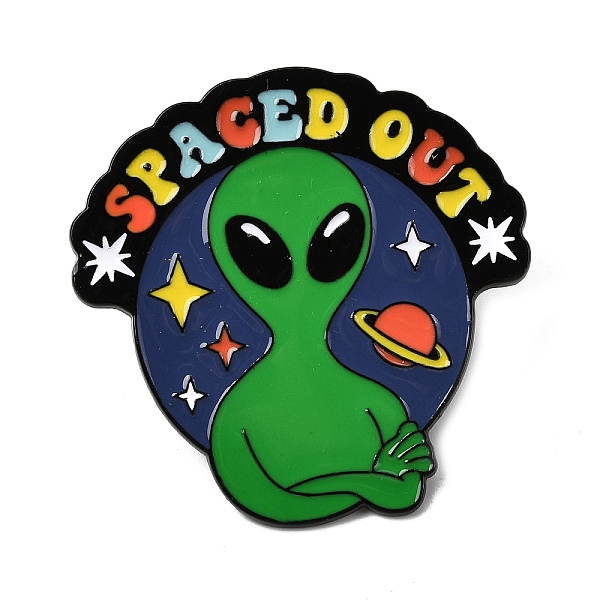 Spaced Out Alien Enamel Pins