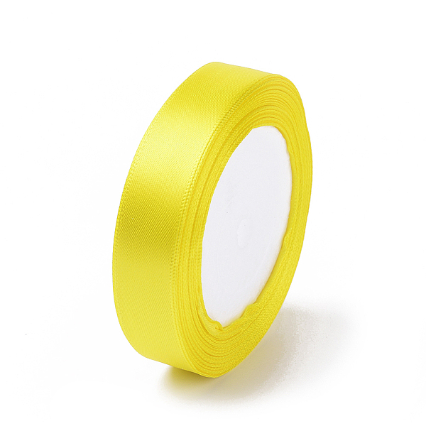

PandaHall Single Face Satin Ribbon, Polyester Ribbon, Yellow, 3/4 inch(20mm), about 25yards/roll(22.86m/roll), 250yards/group(228.6m/group)...