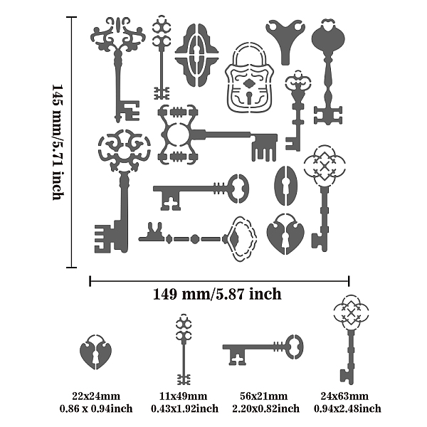 

PandaHall Stainless Steel Cutting Dies Stencils, for DIY Scrapbooking/Photo Album, Decorative Embossing DIY Paper Card, Matte Stainless...