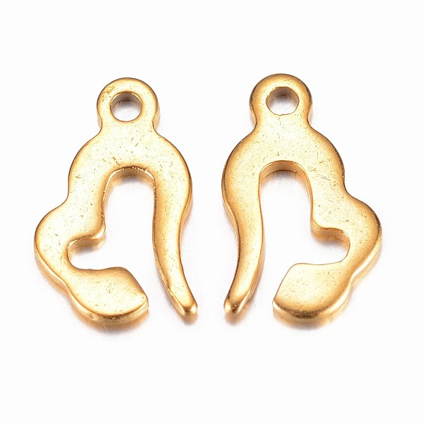 

PandaHall Ion Plating(IP) 304 Stainless Steel Charms, Heart, Golden, 13x8x1mm, Hole: 1mm Stainless Steel Heart