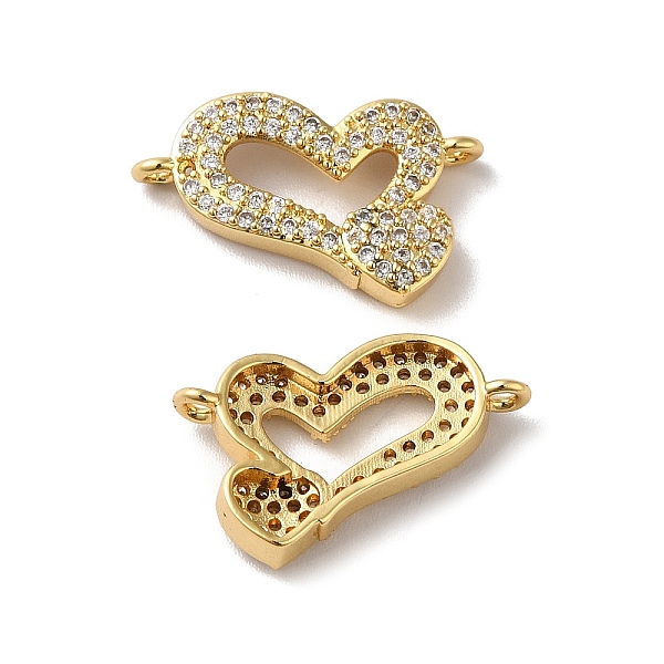 

PandaHall Eco-Friendly Rack Plating Brass Micro Pave Clear Cubic Zirconia Connector Charms, Long-Lasting Plated, Lead Free & Cadmium Free...