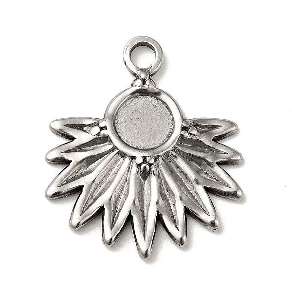

PandaHall 304 Stainless Steel Pendant Cabochon Settings, Flower, Stainless Steel Color, Tray: 6mm, 24x21x2mm, Hole: 2.8mm 304 Stainless...