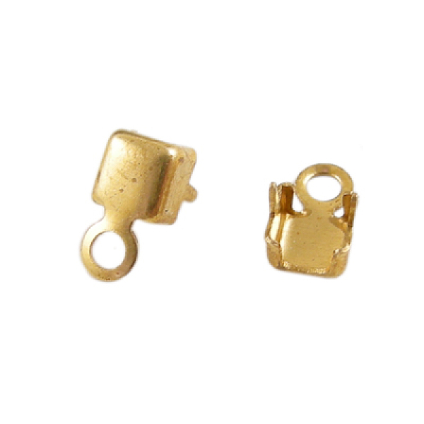 

PandaHall Brass Cup Chain Ends, Rhinestone Cup Chain Connectors, Golden, 8x4mm, Hole: 1.4mm, about 3.5mm inner diameterdiameter Brass
