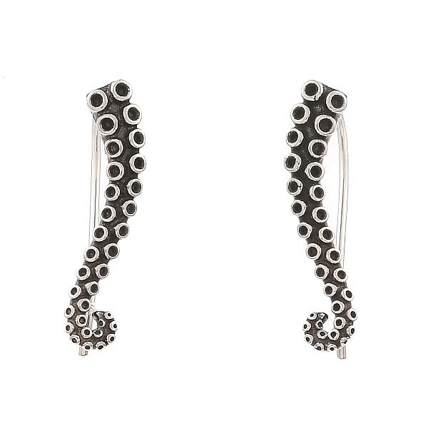 

PandaHall Antique Silver 316 Surgical Stainless Steel Dangle Earrings, Octopus, 25.5x5.5mm 316 Surgical Stainless Steel Octopus