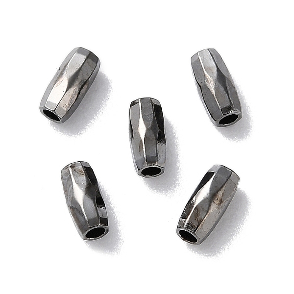 

PandaHall Brass Beads, Faceted, Rice, Gunmetal, 4.5x2mm, Hole: 1.2mm Brass Rice