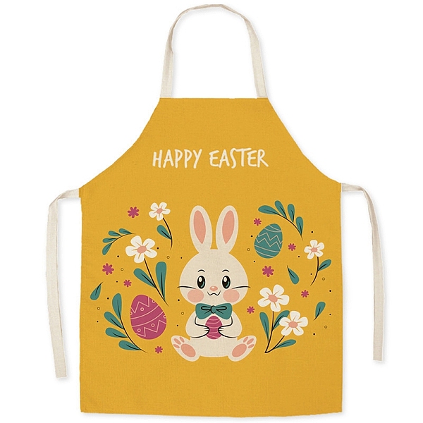 

PandaHall Cute Easter Egg Pattern Polyester Sleeveless Apron, with Double Shoulder Belt, for Household Cleaning Cooking, Colorful, 680x550mm...