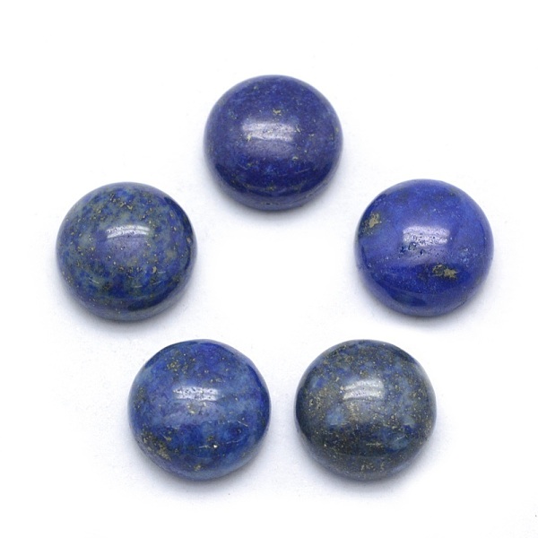 

PandaHall Natural Lapis Lazuli Cabochons, Half Round, Dyed, 10x4~5mm Lapis Lazuli Half Round