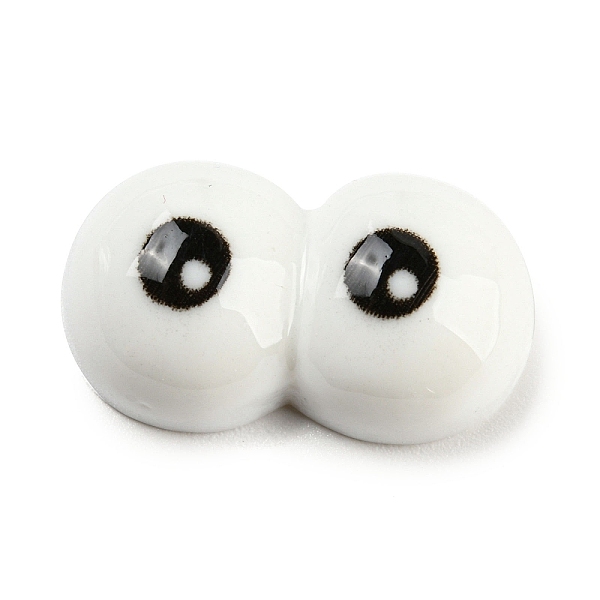 

PandaHall Opaque Resin Cabochons, Funny Eyes, White, 12x20x6.5mm Resin Eye White