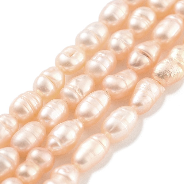 

PandaHall Natural Cultured Freshwater Pearl Beads Strands, Rice, Grade A+, PeachPuff, 2.8~3.2mm, Hole: 0.3mm, about 31pcs/strand..., Brown