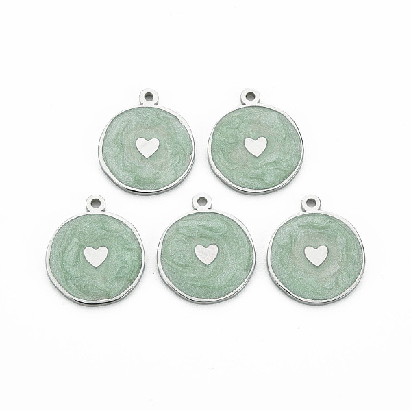 304 Stainless Steel Enamel Pendants