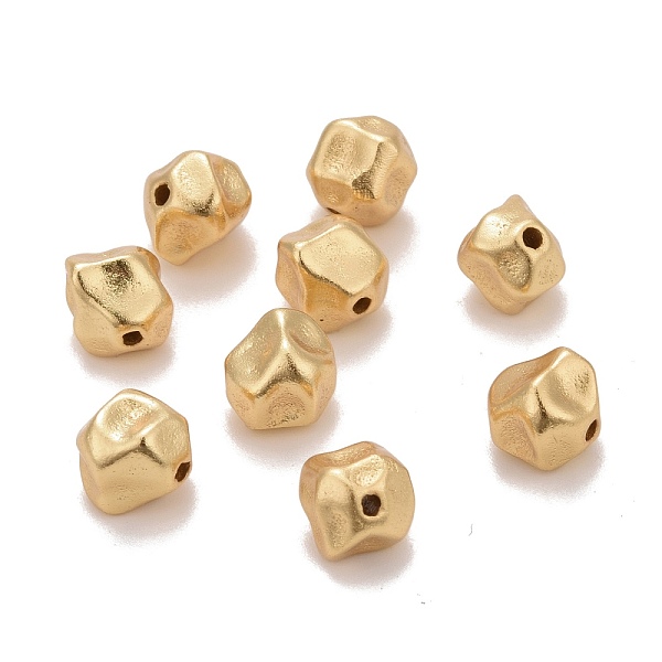 

PandaHall Brass Beads, Twist Nuggets, Cadmium Free & Nickel Free & Lead Free, Long-Lasting Plated, Real 18K Gold Plated, 7x6x6mm, Hole: 1mm...