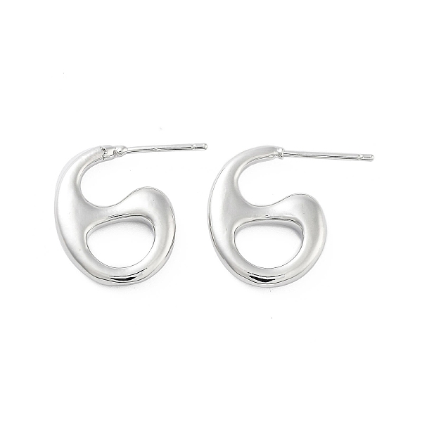 

PandaHall Hollow Teardrop Brass Stud Earrings, Long-Lasting Plated, Lead Free & Cadmium Free, Platinum, 20x3.5mm Brass Teardrop