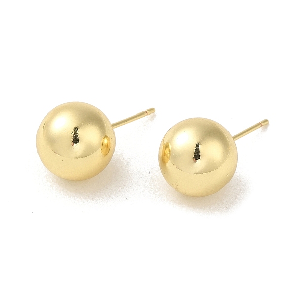 

PandaHall Rack Plated Brass Ball Stud Earrings for Women, Lead Free & Cadmium Free, Long-Lasting Plated, Real 18K Gold Plated, 23.5x11.5mm...