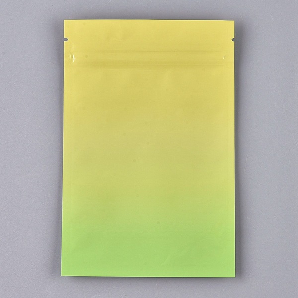 

PandaHall Gradient Color Plastic Zip Lock Bags, Resealable Aluminum Foil Food Storage Bags, Self Seal Bags, Rectangle, Green, 15x10.1cm...