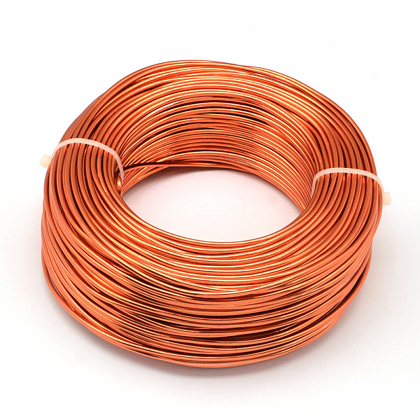 

PandaHall Round Aluminum Wire, Flexible Craft Wire, for Beading Jewelry Doll Craft Making, Orange Red, 15 Gauge, 1.5mm, 100m/500g(328...