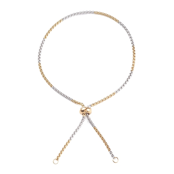 

PandaHall 304 Stainless Steel Box Chains Slider Bracelet Making, Bolo Bracelet, with 304 Stainless Steel Jump Rings and 202 Stainless Steel...