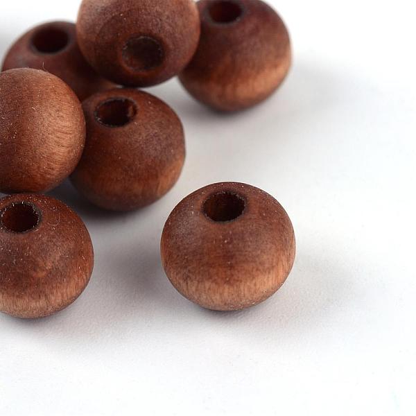 

PandaHall Natural Wood Beads, Dyed, Lead Free, Round, Matte Style, Saddle Brown, 8x7mm, Hole: 2~2.5mm, about 3120pcs/500g Schima Wood Round...