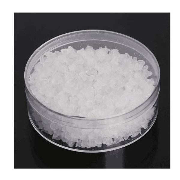 

PandaHall Plastic Ear Nuts, Earring Backs, Clear, Clear, 4x4mm, Hole: 1mm, 1000pcs/box Plastic Clear