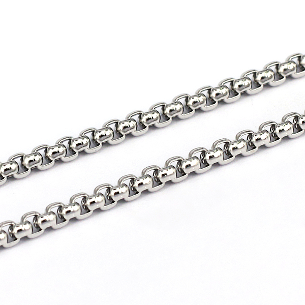 

PandaHall 304 Stainless Steel Box Chains, Unwelded, Stainless Steel Color, 1.6x3mm 304 Stainless Steel
