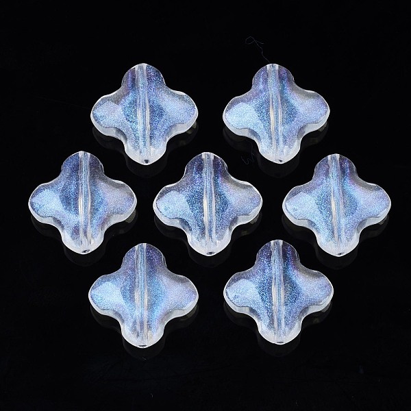

PandaHall Transparent Acrylic Beads, Glitter Powder, Cross, Clear, 18x19x6.5mm, Hole: 1.5mm, about 444pcs/500g Acrylic Cross Clear