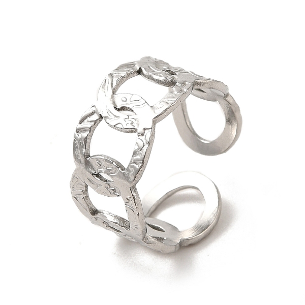 

PandaHall 201 Stainless Steel Finger Rings, Stainless Steel Color, 10mm, Inner Diameter: 18mm 201 Stainless Steel Others