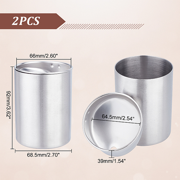 304 Stainless Steel Car Ashtray With Lid