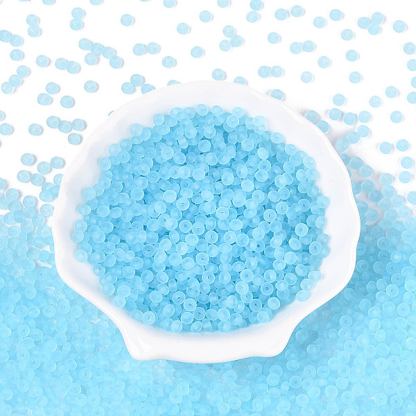 Transparent Frosted Colours Glass Seed Beads