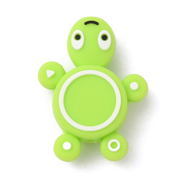 

PandaHall Tortoise Silicone Beads, DIY Nursing Necklaces and Bracelets Making, Chewing Pendants For Teethers, Lime, 29.5x22x9mm, Hole: 2mm..., Green