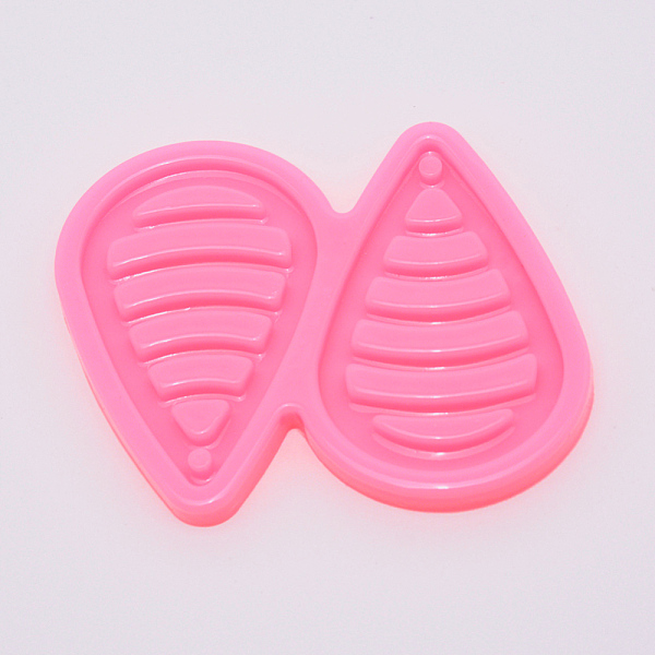 

PandaHall DIY Pendant Silicone Molds, Resin Casting Moulds, Jewelry Making DIY Tool For UV Resin, Epoxy Resin Jewelry Making, Teardrop, Pink...
