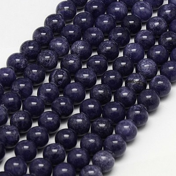 

PandaHall Natural Yellow Jade Beads Strands, Dyed, Round, DarkSlate Blue, 6mm, Hole: 1mm, about 70pcs/strand, 15.75 inch Yellow Jade Round...