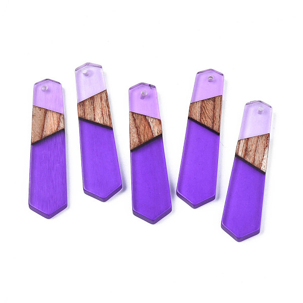 

PandaHall Resin & Walnut Wood Pendants, Arrow, Blue Violet, 49x12x3.5mm, Hole: 1.6mm Resin+Wood Arrow