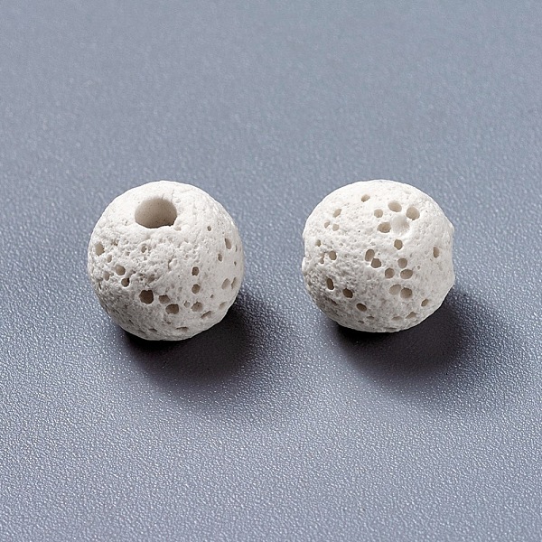 Unwaxed Natural Lava Rock Beads