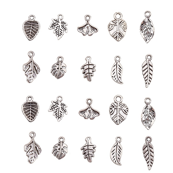 

PandaHall Tibetan Style Alloy Pendants, Monstera Leaf, Antique Silver, 14x9.5x3mm, Hole: 1.6mm, 50pcs/Box Alloy Leaf