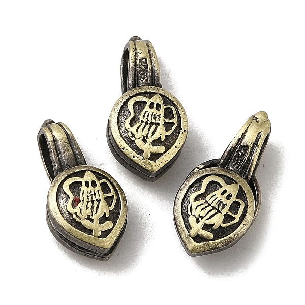 

PandaHall Teardrop Shape Tibetan Style Rack Plating Brass Buddhist Pendants, Buddha Jewelry Findings Counter, Long-Lasting Plated, Brushed...