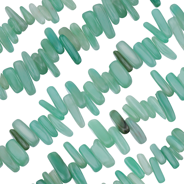 

PandaHall Beebeecraft 1 Strand Natural Green Aventurine Beads Strands, Nuggets, 13~22x6~9x4~9mm, Hole: 1mm, about 60pcs/strand, 15.7 inch...