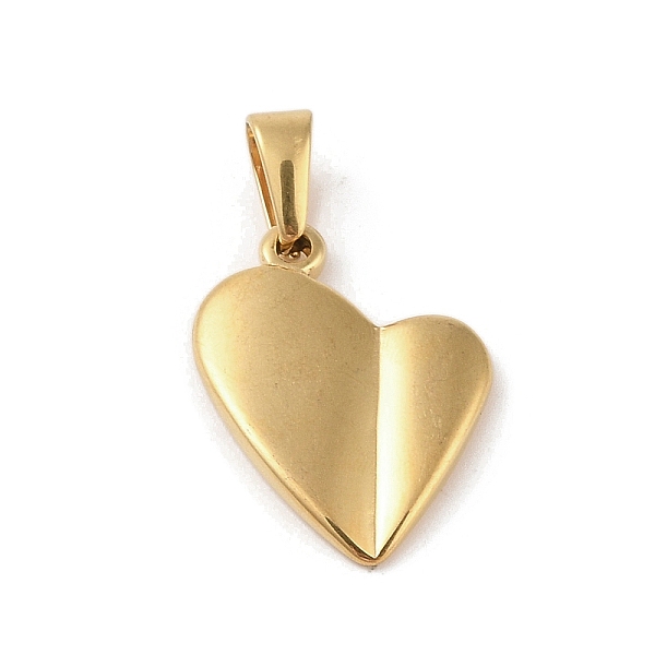 

PandaHall Vacuum Plating 304 Stainless Steel Pendants, Heart Charm, Golden, 29x21.5x3.5mm, Hole: 7.5x4.5mm 304 Stainless Steel Heart