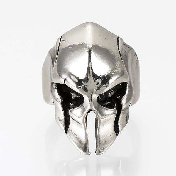 

PandaHall Adjustable Alloy Cuff Finger Rings, Wide Band Rings, Skull, Antique Silver, Size 8, 18mm Alloy